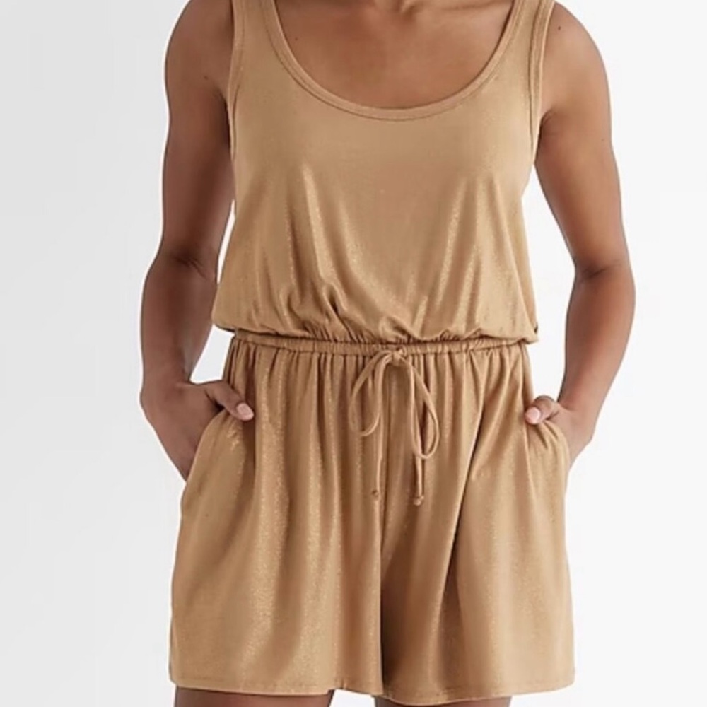 Express Glitter Romper NWT